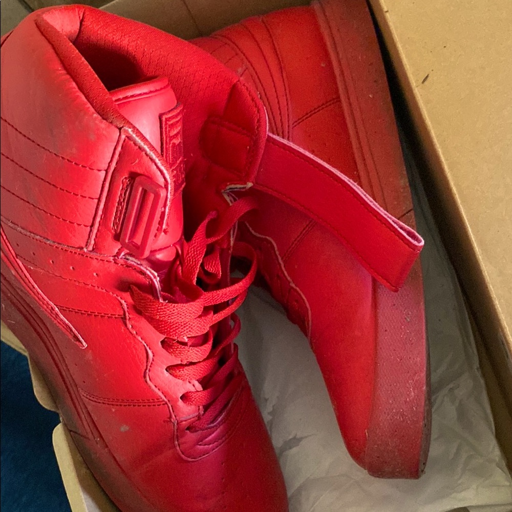 Classic Red High-Top Sneakers